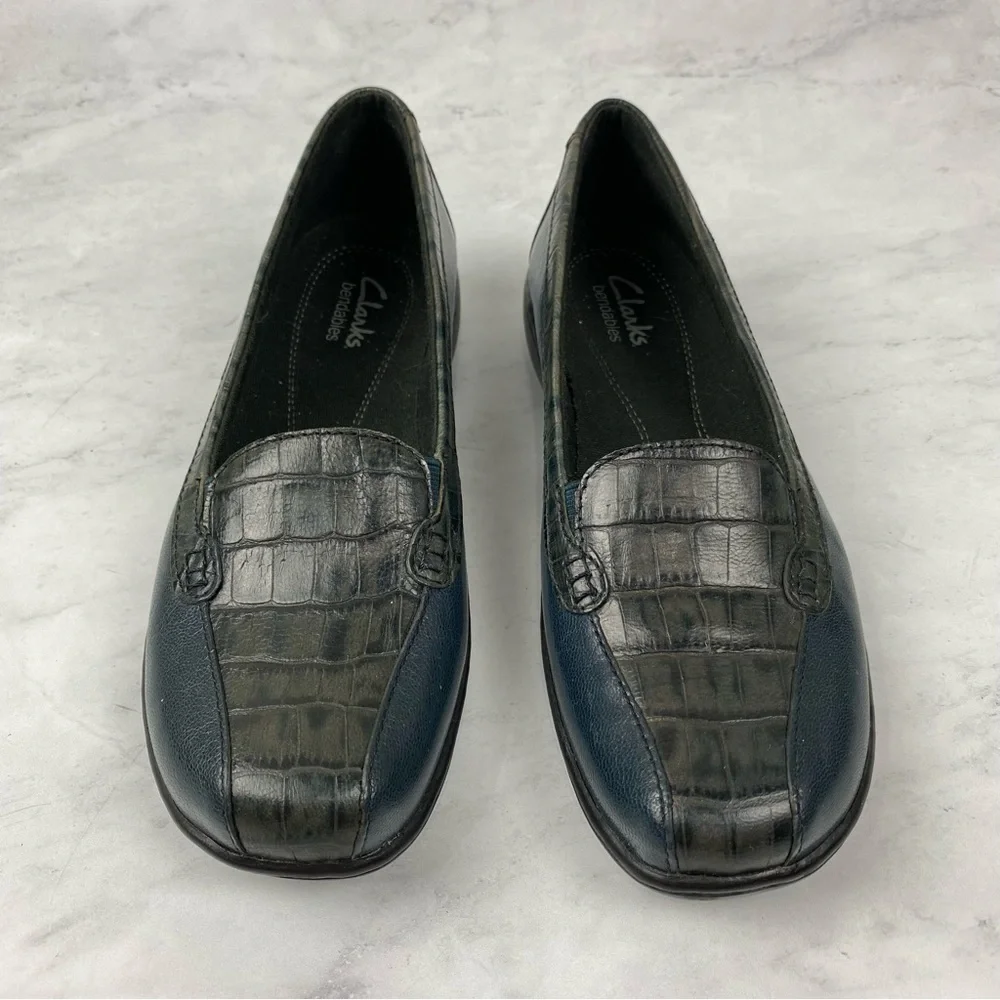 Clarks crocodile print